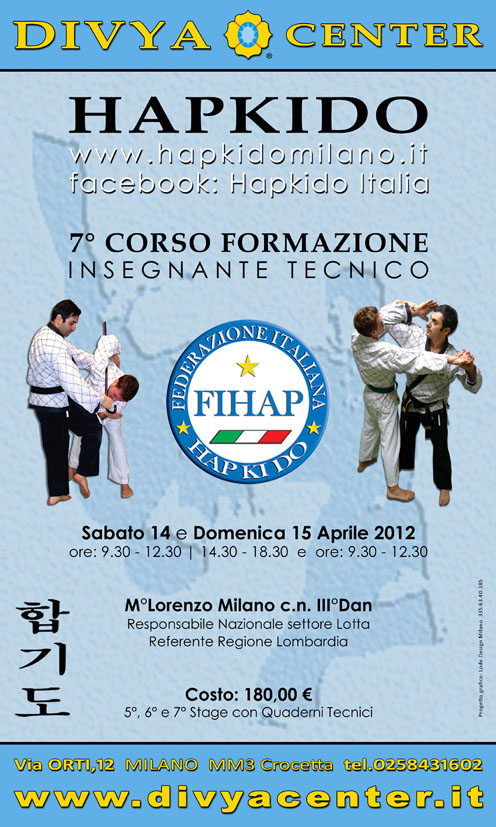 7 CORSO FORMAZIONE INSEGNANTI TECNICI HAPKIDO