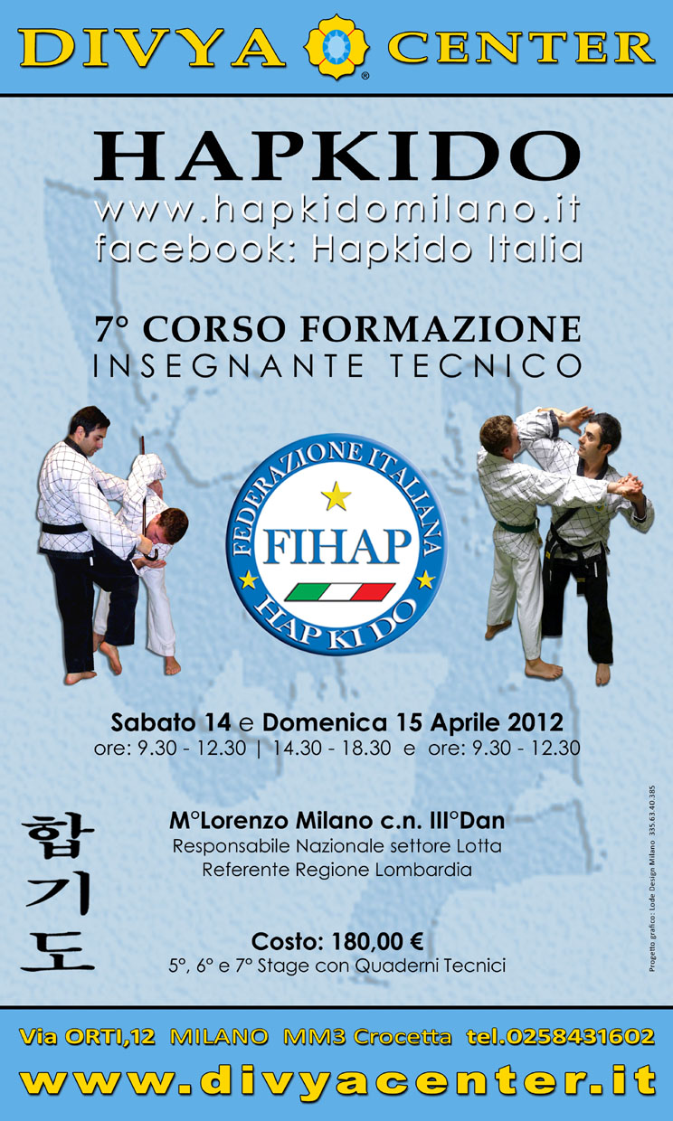 7. CORSO FORMAZIONE INSEGNANTI TECNICI HAPKIDO