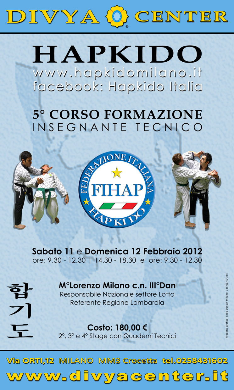 5. CORSO FORMAZIONE INSEGNANTI TECNICI HAPKIDO 