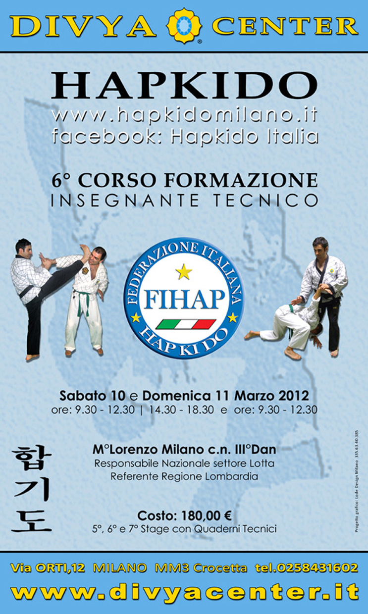 6. CORSO FORMAZIONE INSEGNANTI TECNICI HAPKIDO